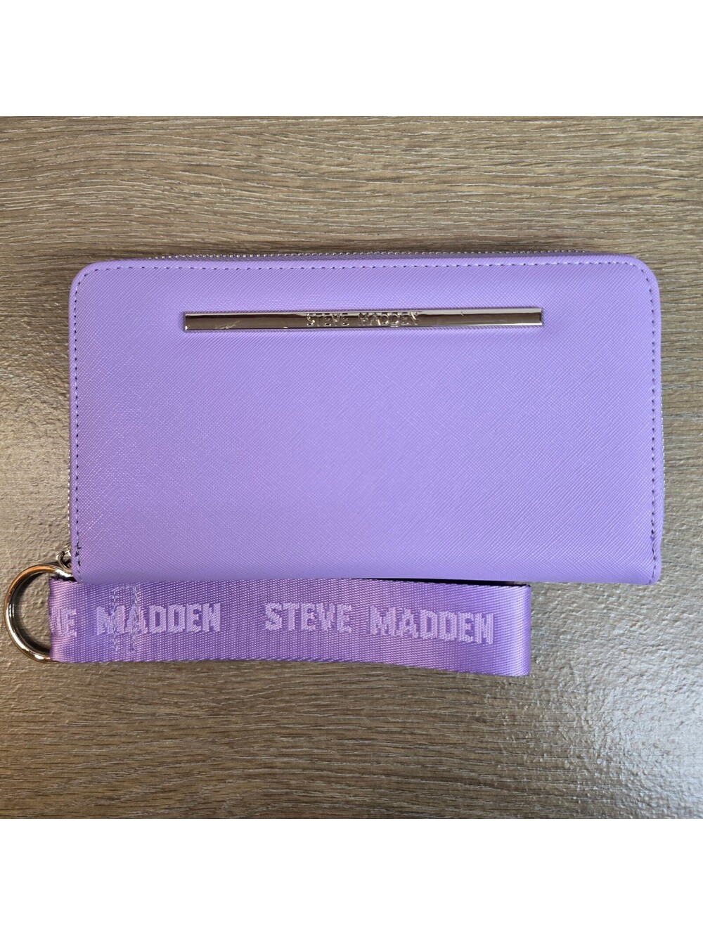 Steve Madden Wristlet Wallet Purple BZippy Accordion Zip Around Organizer